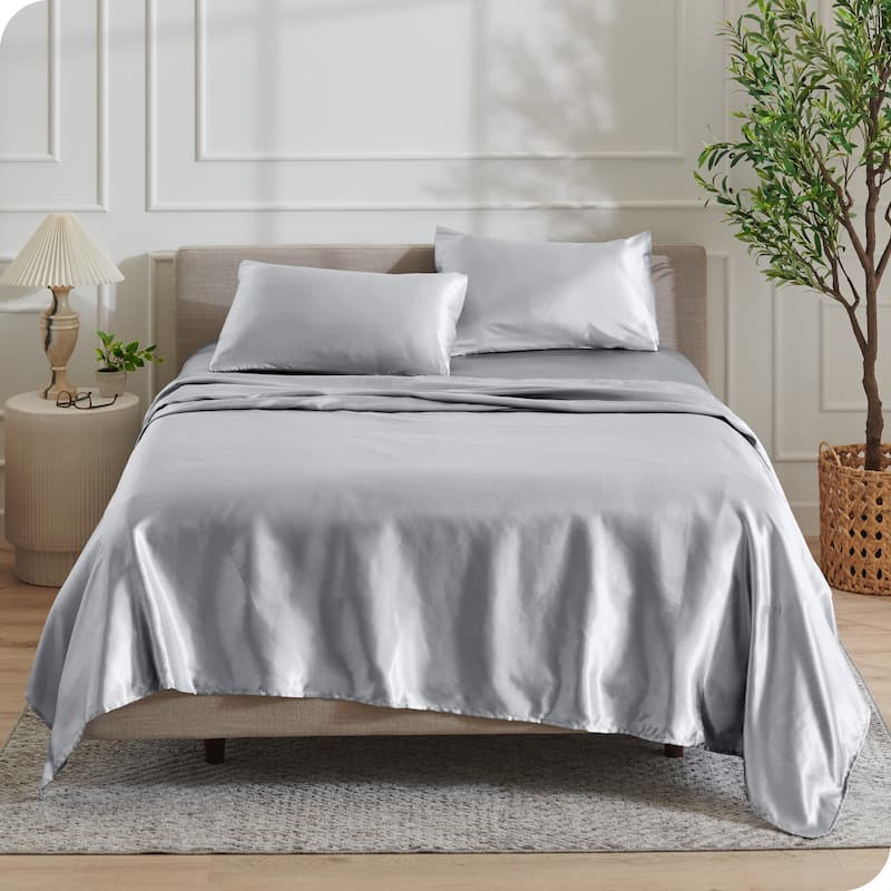 Bare Home Poly Satin Sheet Set
