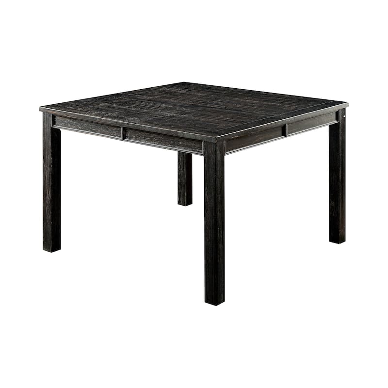 Tays Rustic Black 54-inch Wood Square Counter Height Table by Furniture of America