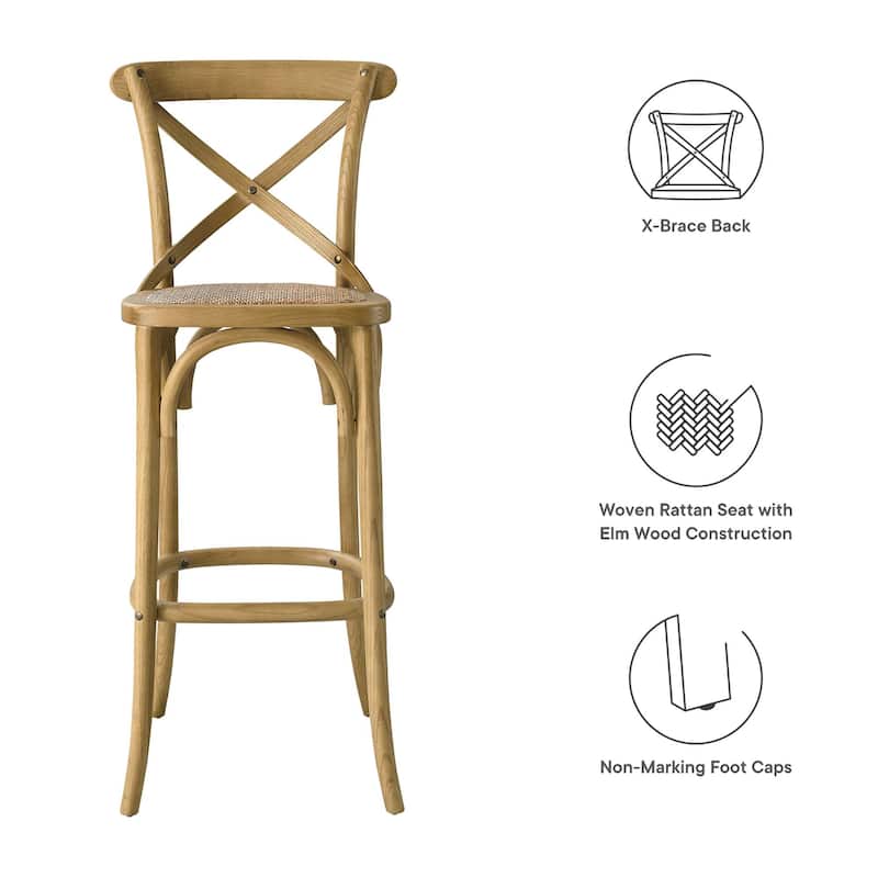 Gear Bar Stool in Natural