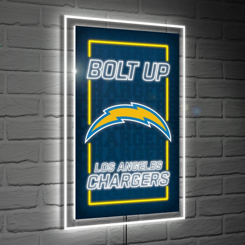 Los Angeles Chargers LED Lighted Sign - Navy