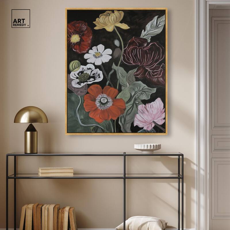 Ruby Revelry Canvas by Art Remedy