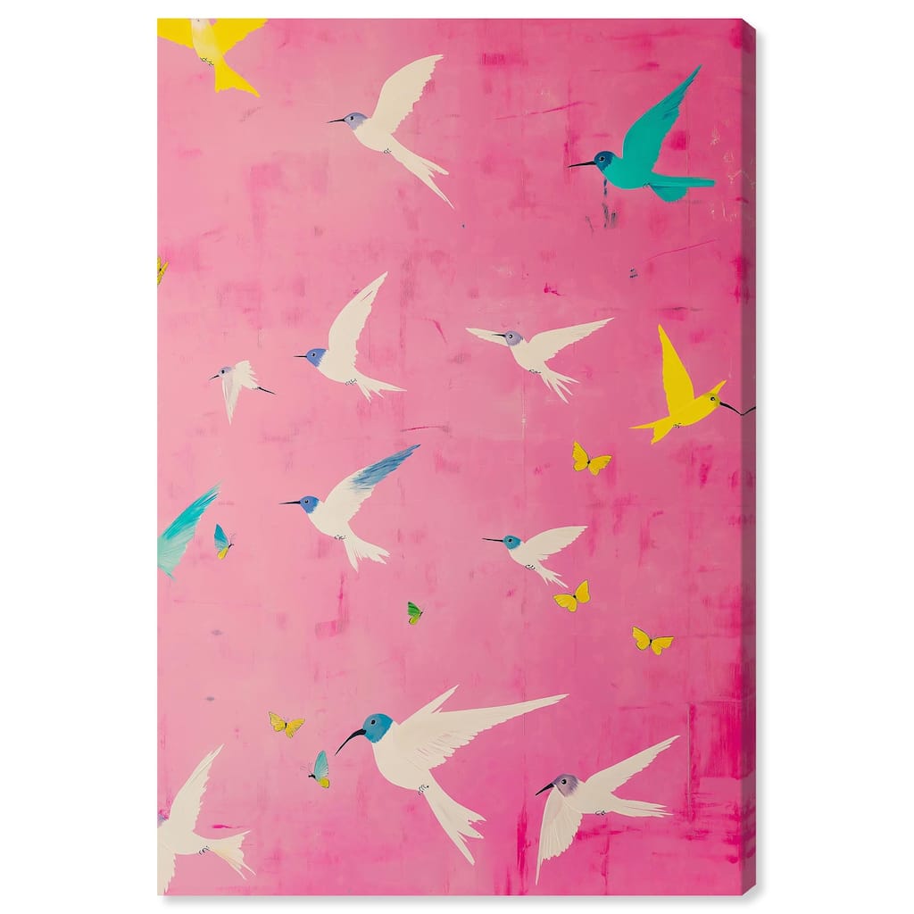 Soaring Sorbet Canvas by Art Remedy, Gallery Wrapped