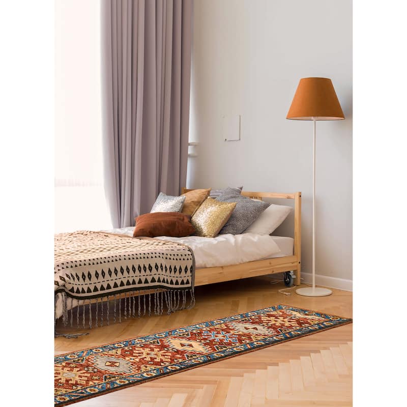 ECARPETGALLERY Hand-knotted Jules Serapi Dark Copper Wool Rug - 2'7 x 9'10