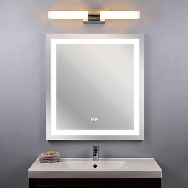 Shop Lance Frameless LED Lighted Bathroom/Vanity Mirror - 24 inches x ...
