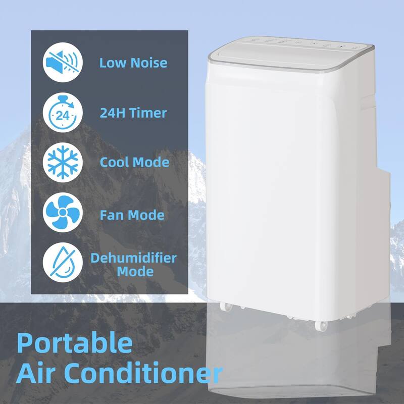 10000 BTU Portable Air Conditioner, 3-in-1 AC Unit with Window Kit