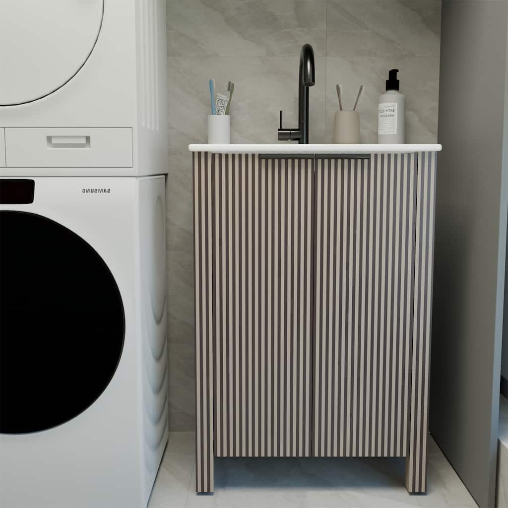 30" Modern Floor Stand Bathroom Vanity Combo