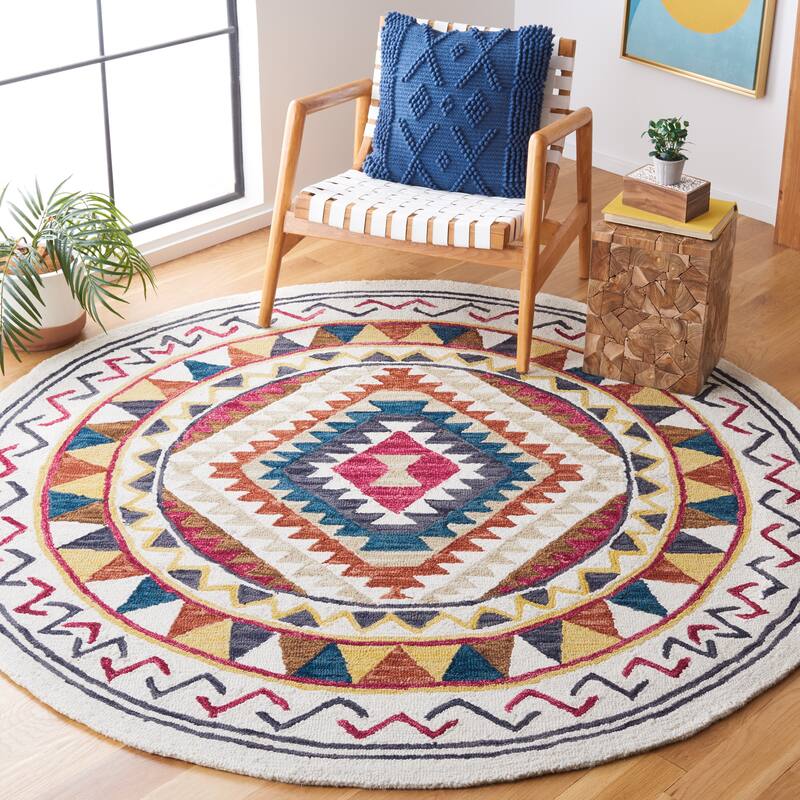SAFAVIEH Handmade Aspen Despoina Bohemian & Eclectic Tribal Wool