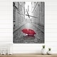 preview thumbnail 10 of 14, Designart 'Eiffel View from Paris Street' Oversized Industrial Wall CLock 24 in. wide x 32 in. high