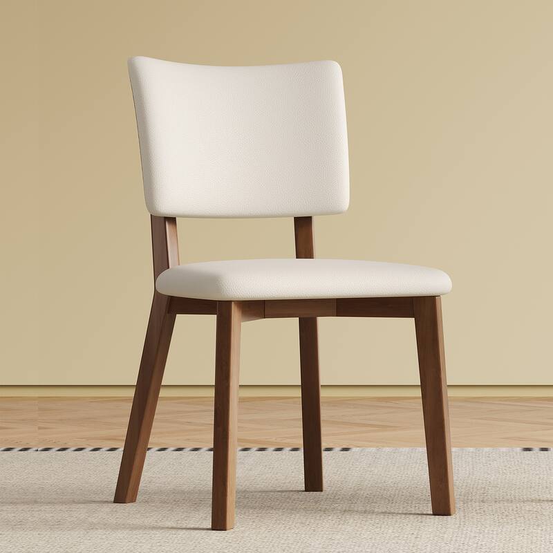 Solid Wood Dining Chair Set Of 2 Pieces, Modern Wooden-Legged Dining Chair, Suitable For Dining Room, Kitchen And Living Room
