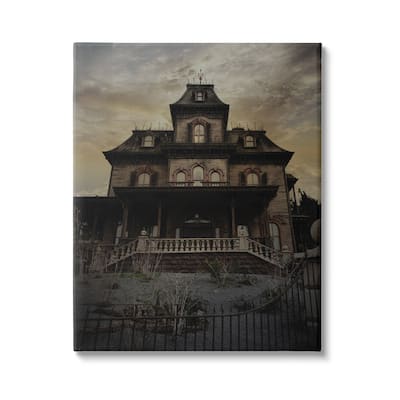 Stupell Haunted House Landscape Canvas Wall Art Design by Susan Ball