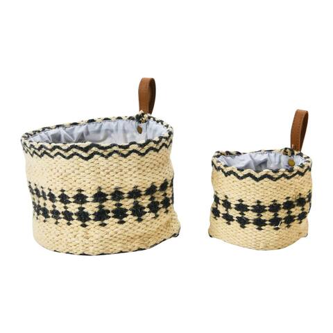 Woven Jute Baskets with Liner
