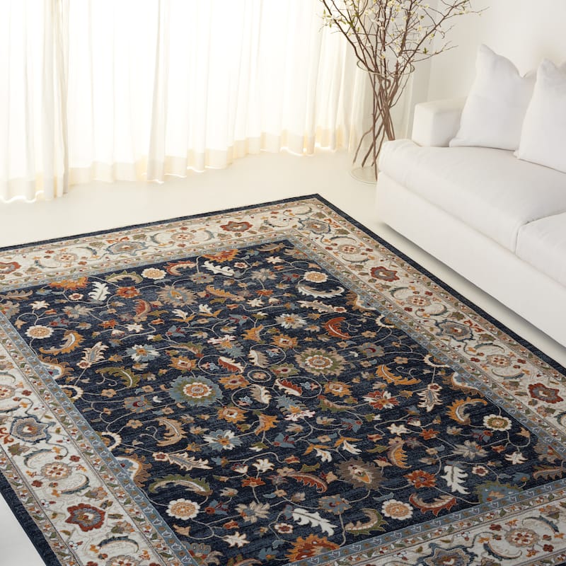SAFAVIEH Lauren Ralph Lauren Belina Traditional Rug - 7'9" x 9'6" - Navy/Ivory