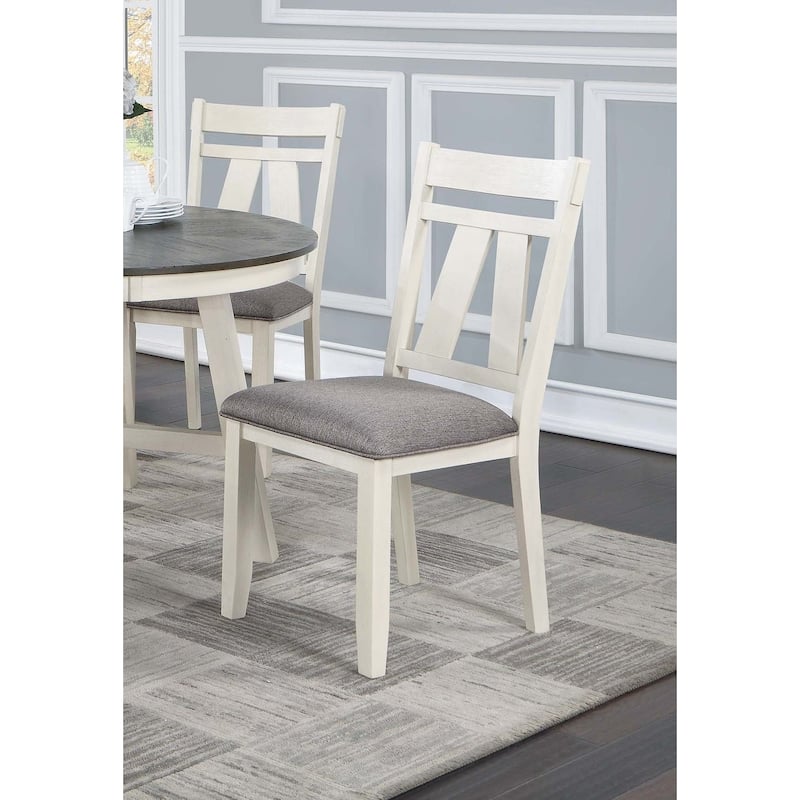 Upholstered Dining Chair White Finish Dining Room Furniture