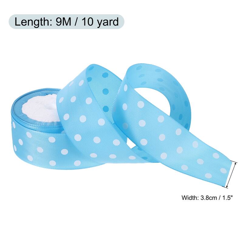 Grosgrain Ribbons with Dots Ribbon Bow Decoration