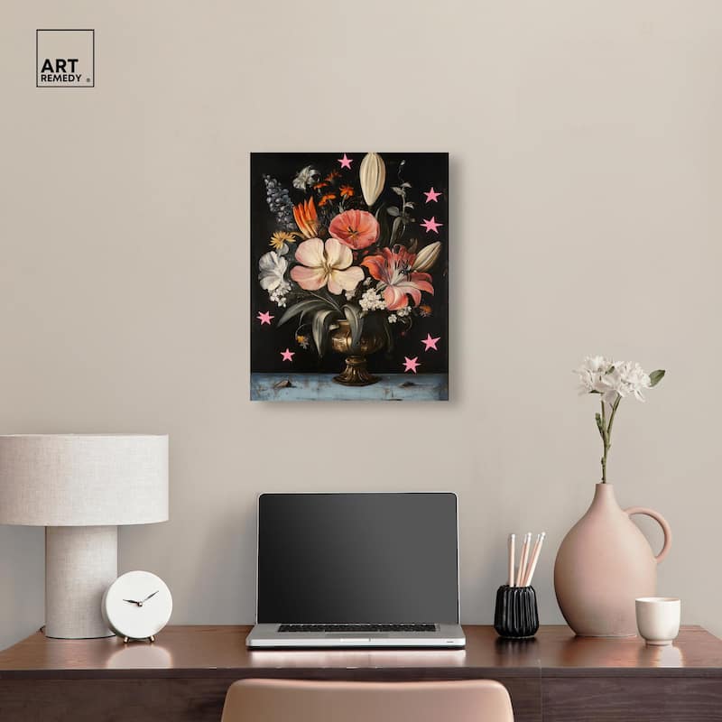 TANY's Floral Universe I Canvas by Art Remedy, Gallery Wrapped