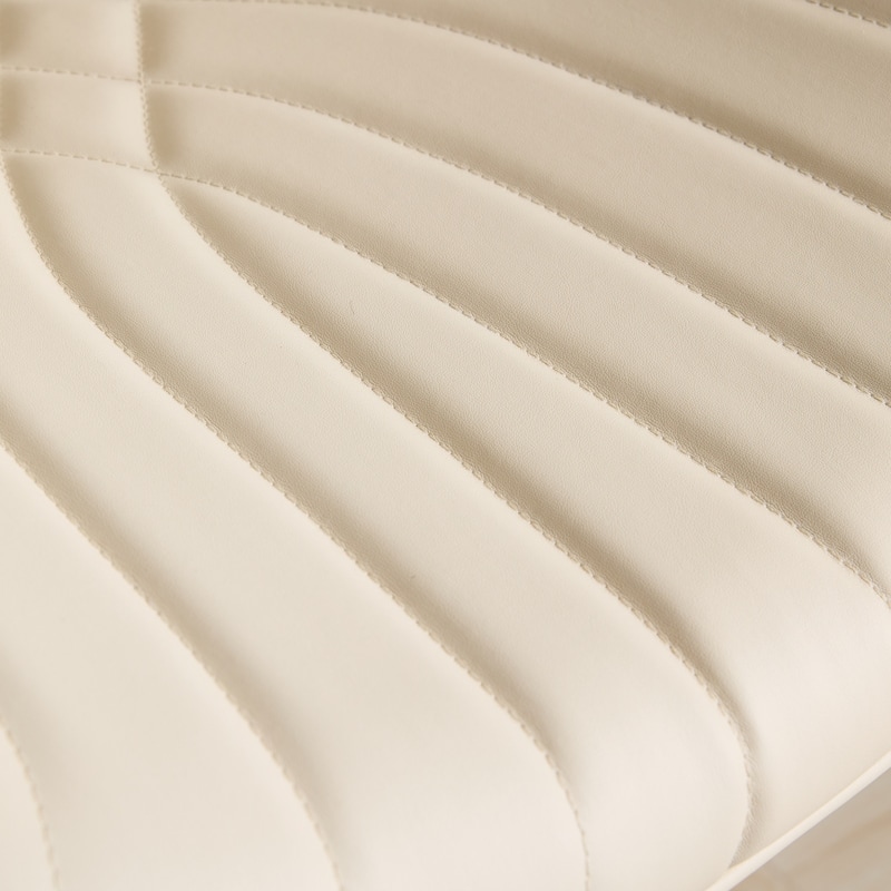 GDF Studio - Mid Century Modern Bentwood Adjustable Swivel PU Leather Bar Stool with Metal Legs