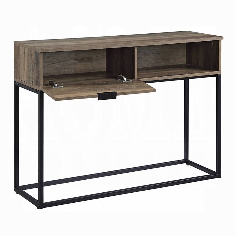 Stylish Writing Desk with Concealed and Open Storage, Soft-Close Drawer, and Durable Scratch-Resistant Surface