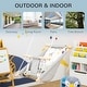 preview thumbnail 7 of 7, Outsunny Outdoor Baby Swing with 2 Cushions, Infant Chair Hanging Rope Max.176 Lbs, w/ Cotton Weave for Home Patio Lawn, Gray