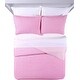 preview thumbnail 2 of 3, Heritage Kids Pinsonic 3 Piece Soft Butterfly Quilt Set,Pink,Full