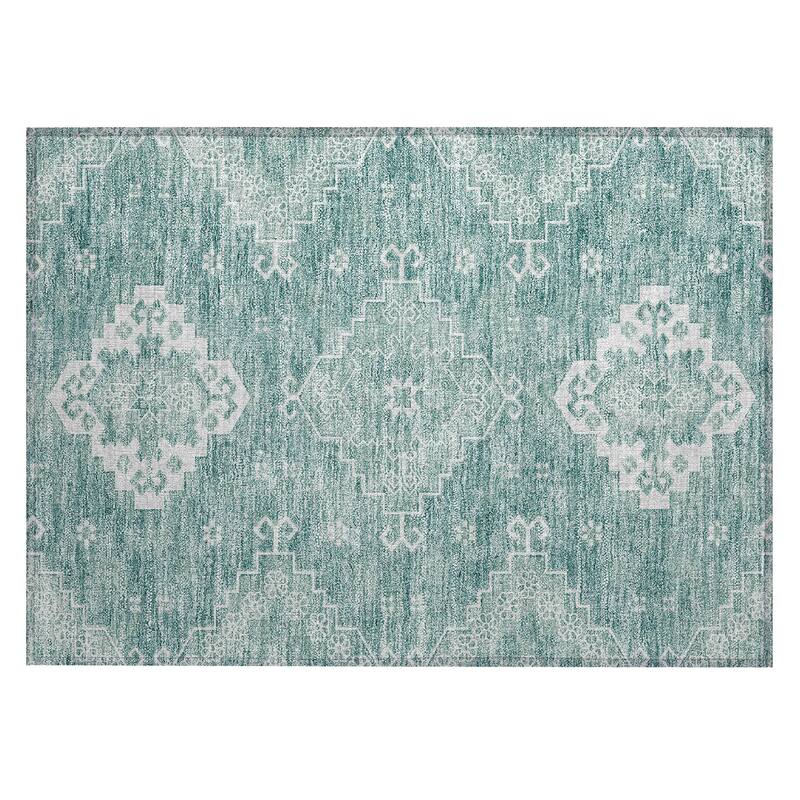 Machine Washable Indoor/ Outdoor Chantille Traditional Boho Rug