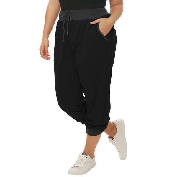 Womens plus jogger pants clearance