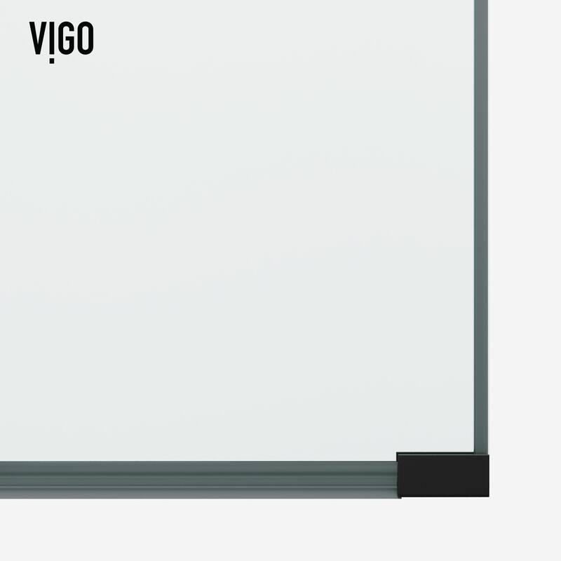 Vigo VG6094GCL3478 Arden 78" High x 34" Wide Hinged Framed Shower Door