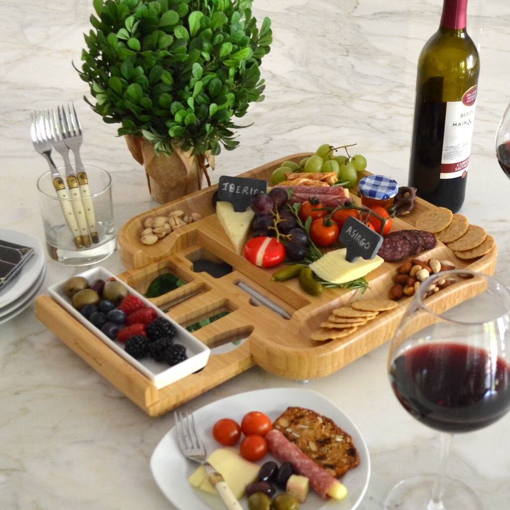 NCAA California Berkeley University Golden Bears Bamboo Cheese & Charcuterie Board