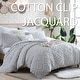 preview thumbnail 5 of 7, Rukai 100% Cotton Clipped Diamond Jacquard 5-Piece Bedding Comforter Set