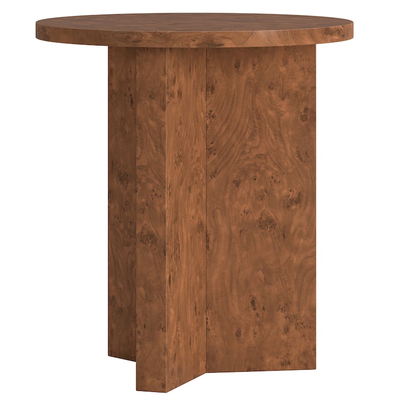 Anders 20" Wide Burled Side Table - 20" Wide - Walnut Burl