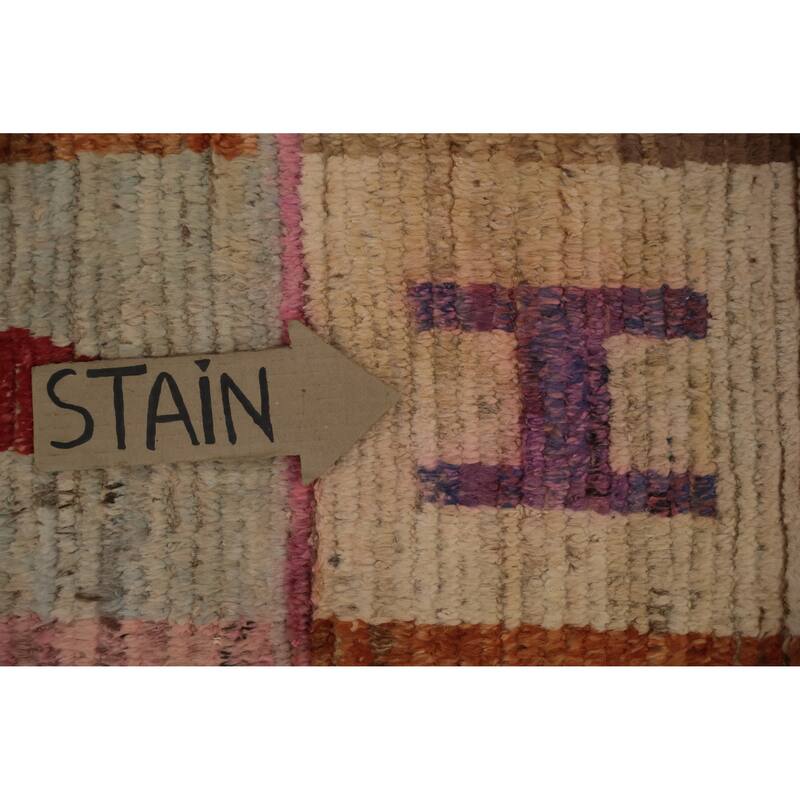 Hand Knotted Oriental 100% Wool Carpet Modern All-Over Multi-Colored Moroccan Area Rug - 17' 5'' X 12' 4''