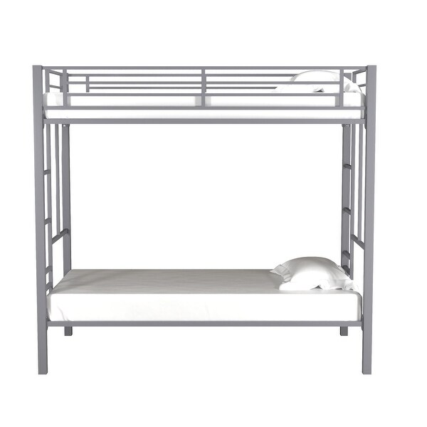 Your Zone Jillette Twin over Twin Metal Bunk Bed - Bed Bath
