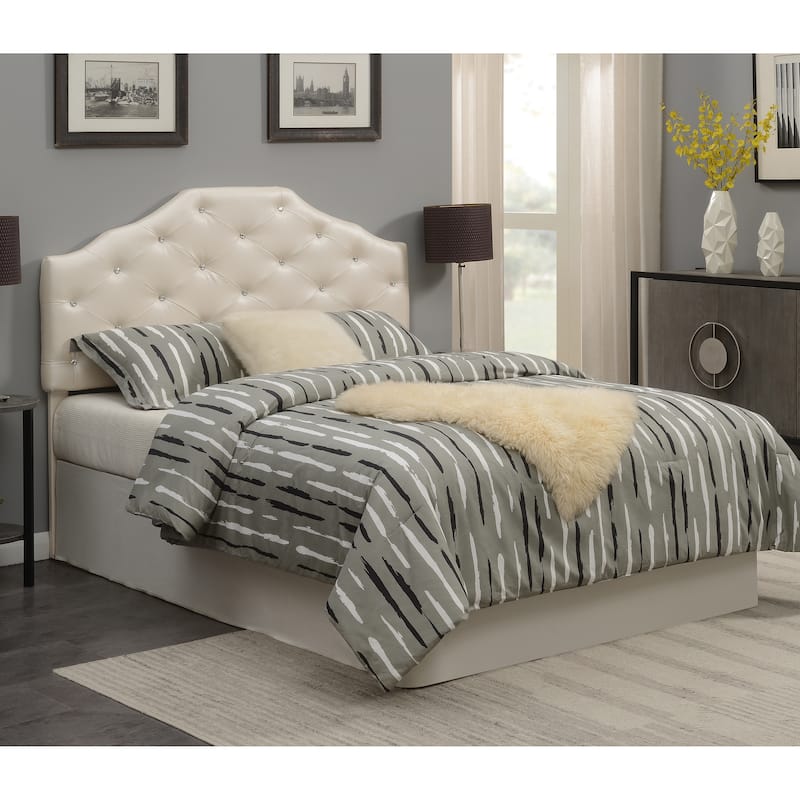 Steve Silver Dayton Pearl Upholstered Queen Headboard