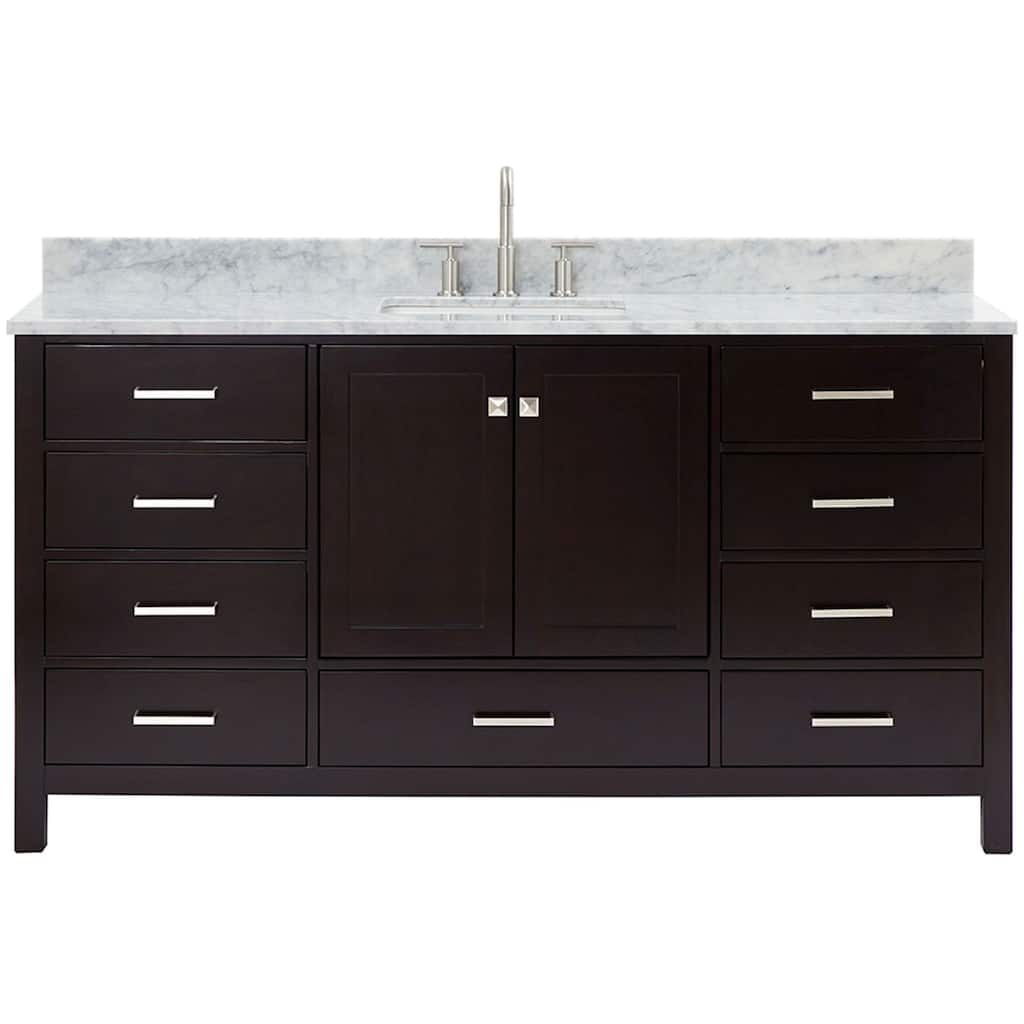 Ariel A067SCW2RVO Cambridge 67" Free Standing Single Basin Vanity Set