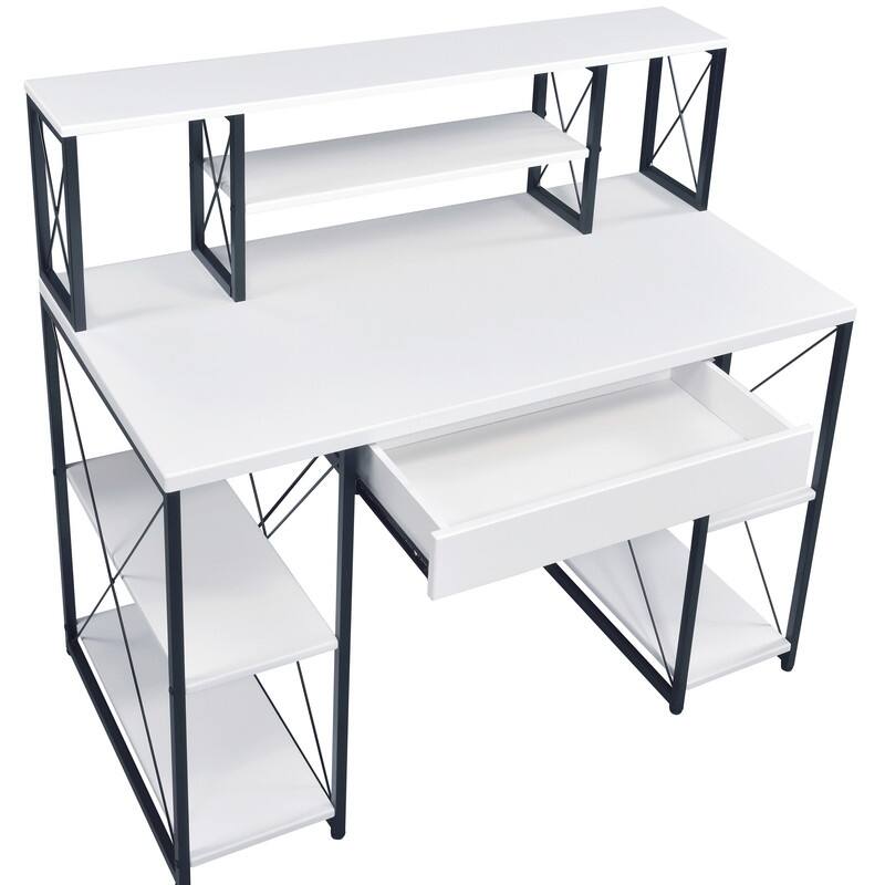 Small Office Writing Desk with Opene Shelves,Office Desk
