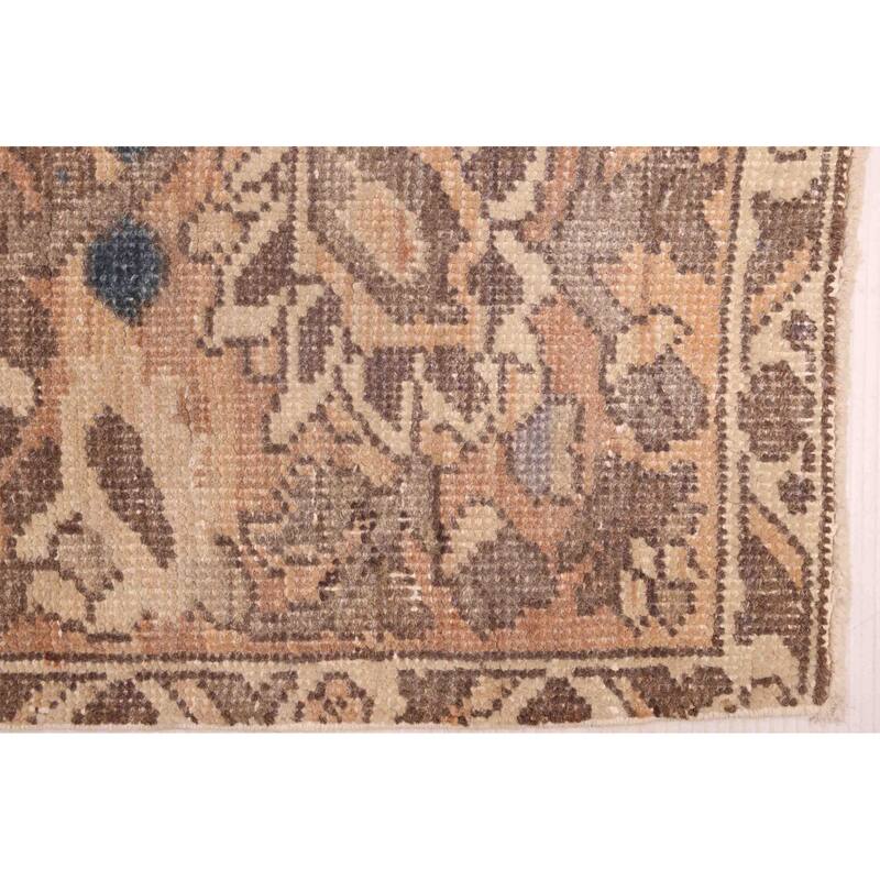 ECARPETGALLERY Hand-knotted Antalya Vintage Brown Wool Rug - 6'8 x 9'4