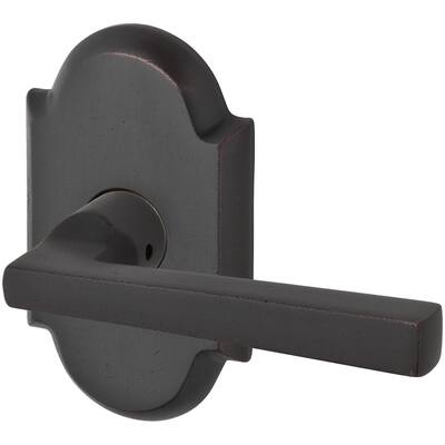 Baldwin Taper Keyed Entry Single Cylinder Leverset with Rustic Arch