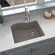 preview thumbnail 7 of 58, Karran Undermount Quartz 24 in. Single Bowl Kitchen Sink Kit
