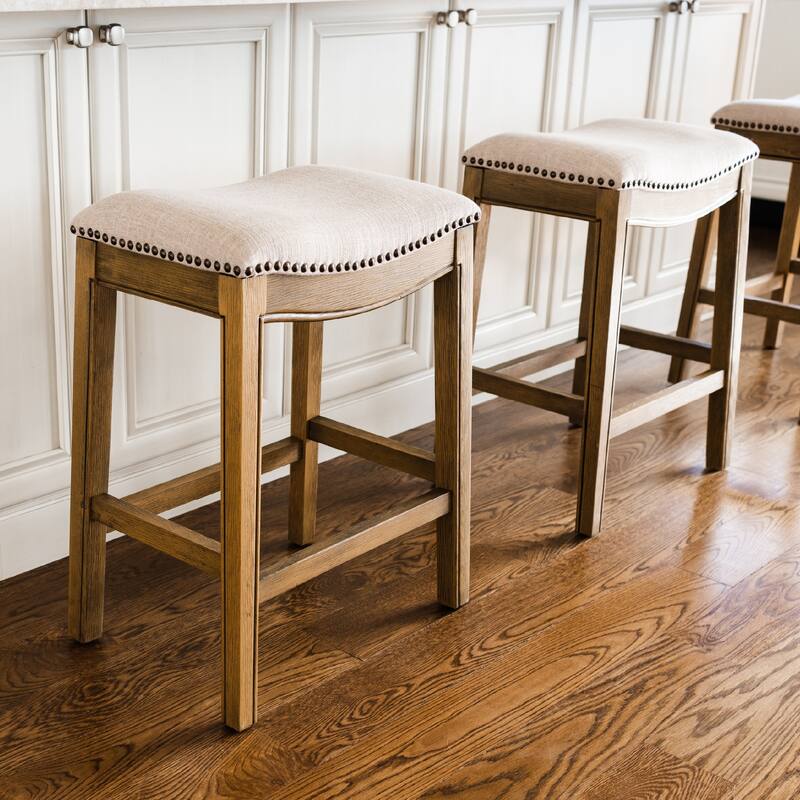 Maven Lane Adrien Saddle Kitchen Dining Stool
