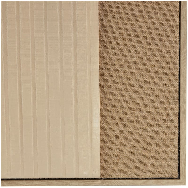 Polyester Geometric Living Room Wall Decor with Tan Layered Arch - Brown - Roche River Decor