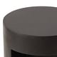 preview thumbnail 12 of 24, Nook 14" Wide Round Side Table in Fiberstone with Open Storage Compartment