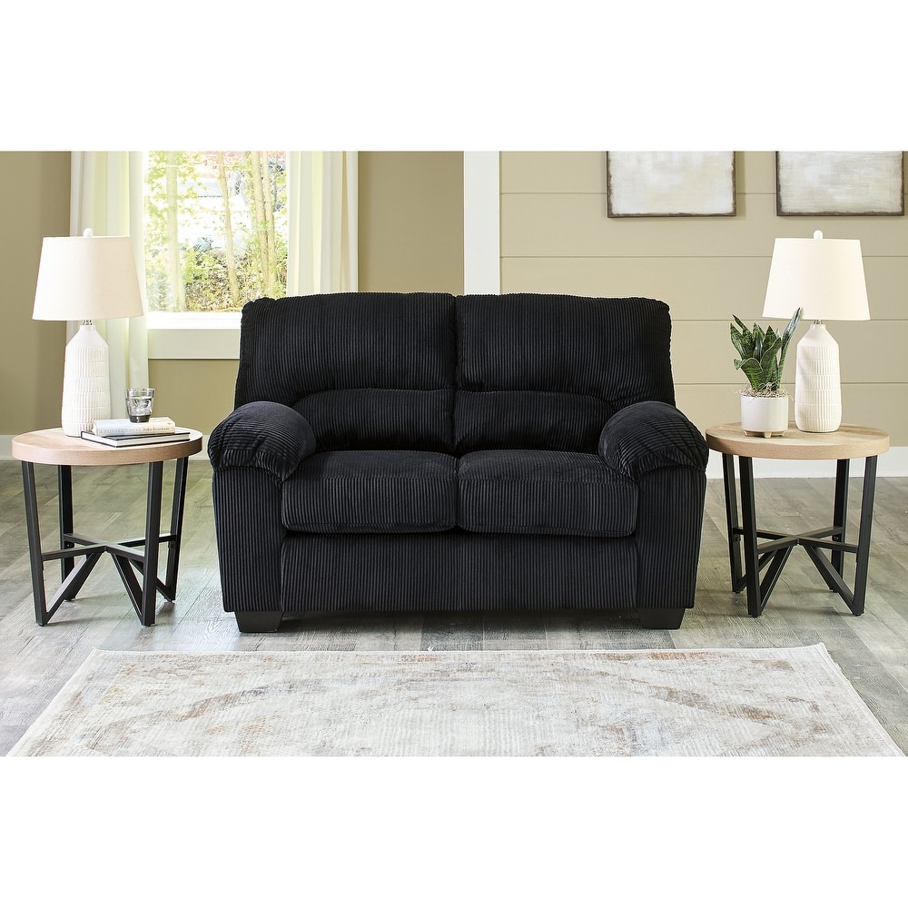 Signature Design by Ashley SimpleJoy Loveseat - 63"W x 38"D x 40"H