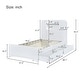 preview thumbnail 15 of 20, Twin Size Storage Platform Bed Frame with with 2 Drawers and Light Strip Design in Headboard