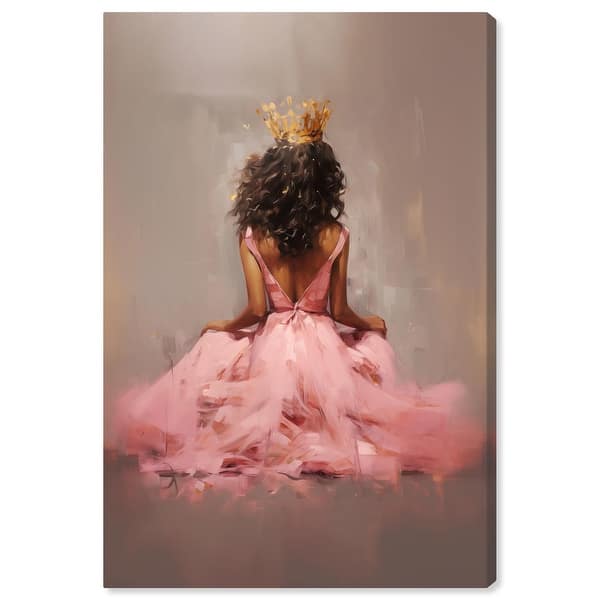 Princess in Pink Canvas Ebony Portrait Art by Art Remedy - Bed Bath & Beyond - 42365798 Princess in Pink Canvas Ebony Portrait Art by Art Remedy - Bed Bath & Beyond - 42365798