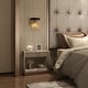 preview thumbnail 5 of 14, Modern 1-Light Luxury Crystal Wall Sconce Black Gold Bathroom Vanity Light - W7.9" x H10"