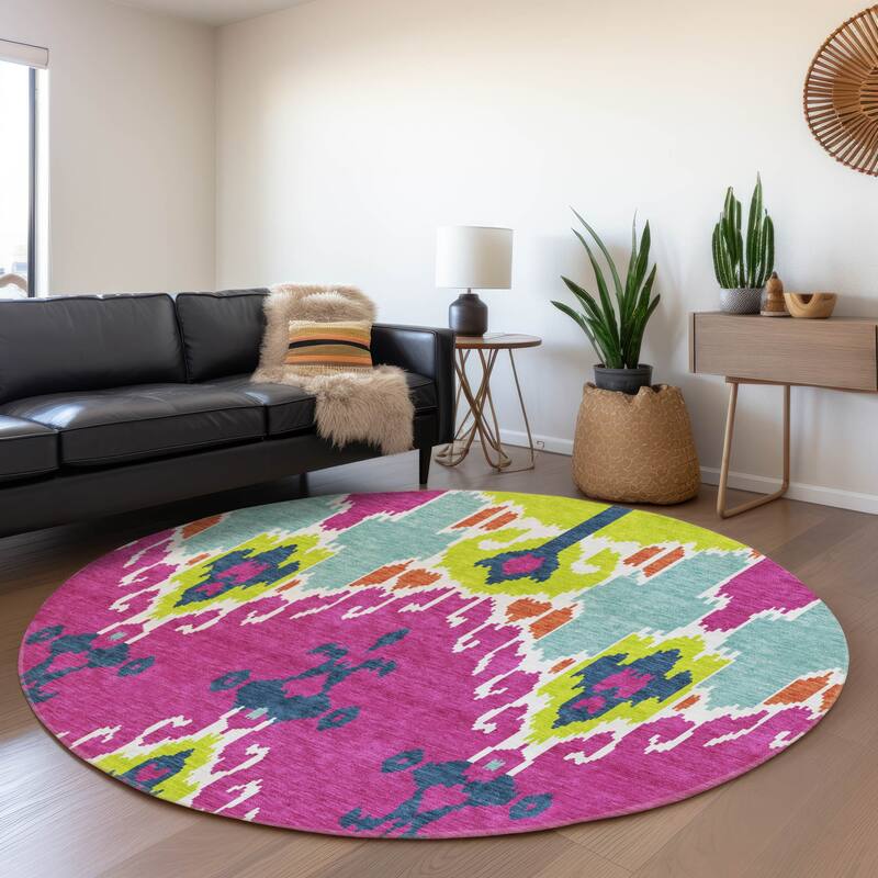 Machine Washable Indoor/ Outdoor Chantille Global Boho Rug