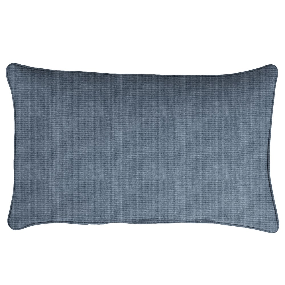 Sunbrella Canvas Indoor/Outdoor 12x24 Corded Lumbar Pillow (Single) - 12 in H x 24 in W x 6 in D