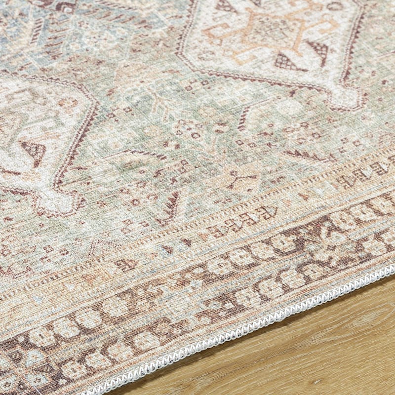 Livabliss Amelie Washable Traditional Area Rug