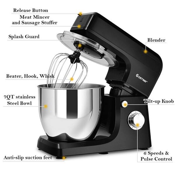 Shop Costway Multifunctional Stand Mixer Blender Meat Grinder