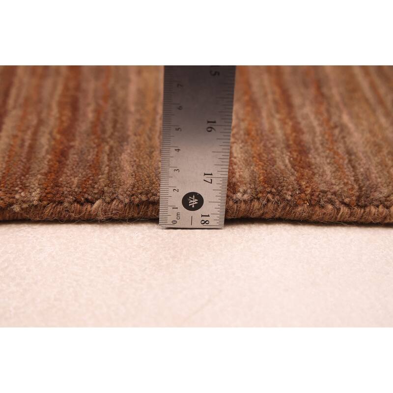 ECARPETGALLERY Hand Loomed Kashkuli Gabbeh Brown Wool Rug - 4'10 x 6'10