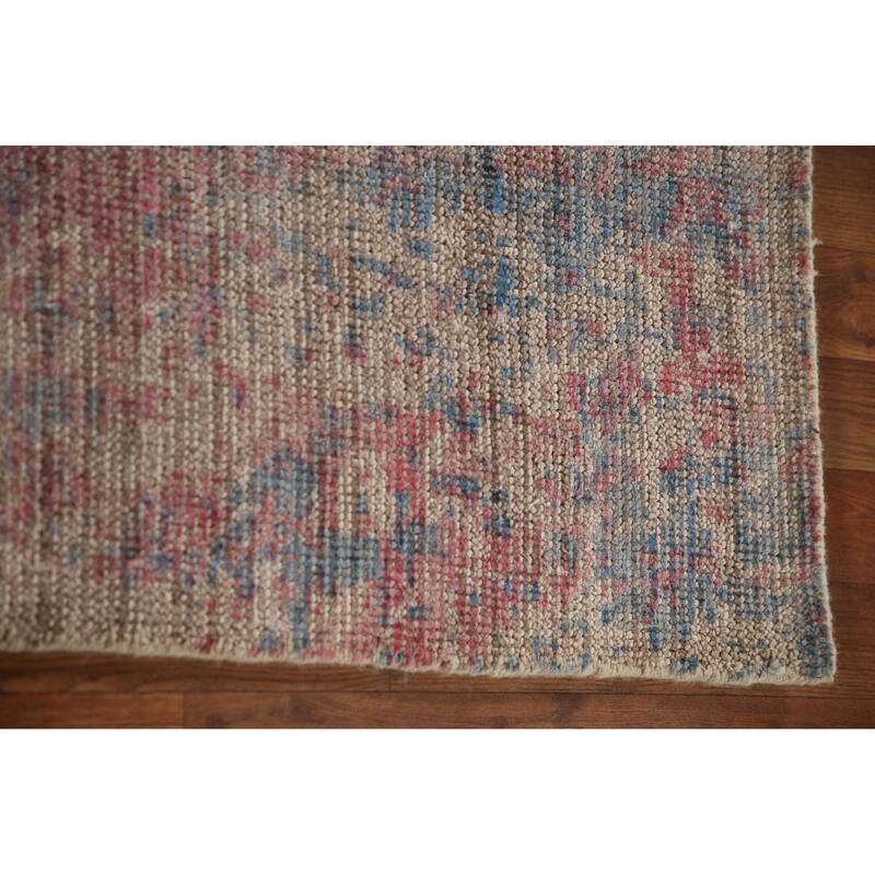 Abstract / Modern Area Rug Hand-Knotted Multi-Color Wool Carpet - 7'10"x 9'8"